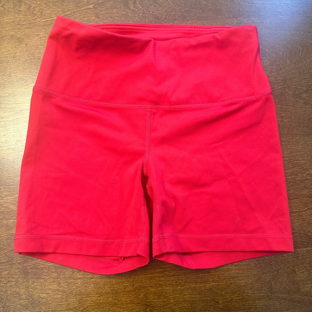 Yogalicious Women's Vivid Red Bike Shorts